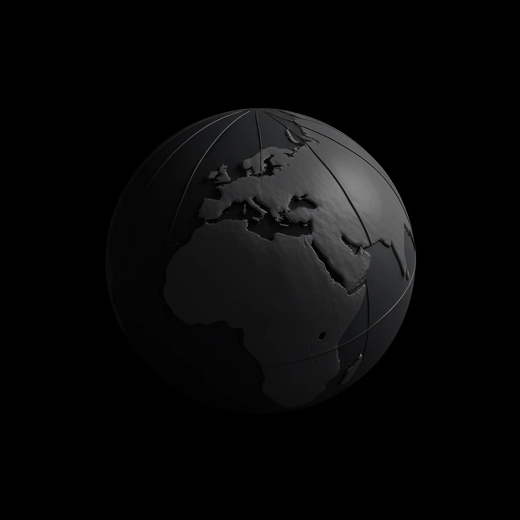 A ringed globe representing global coverage